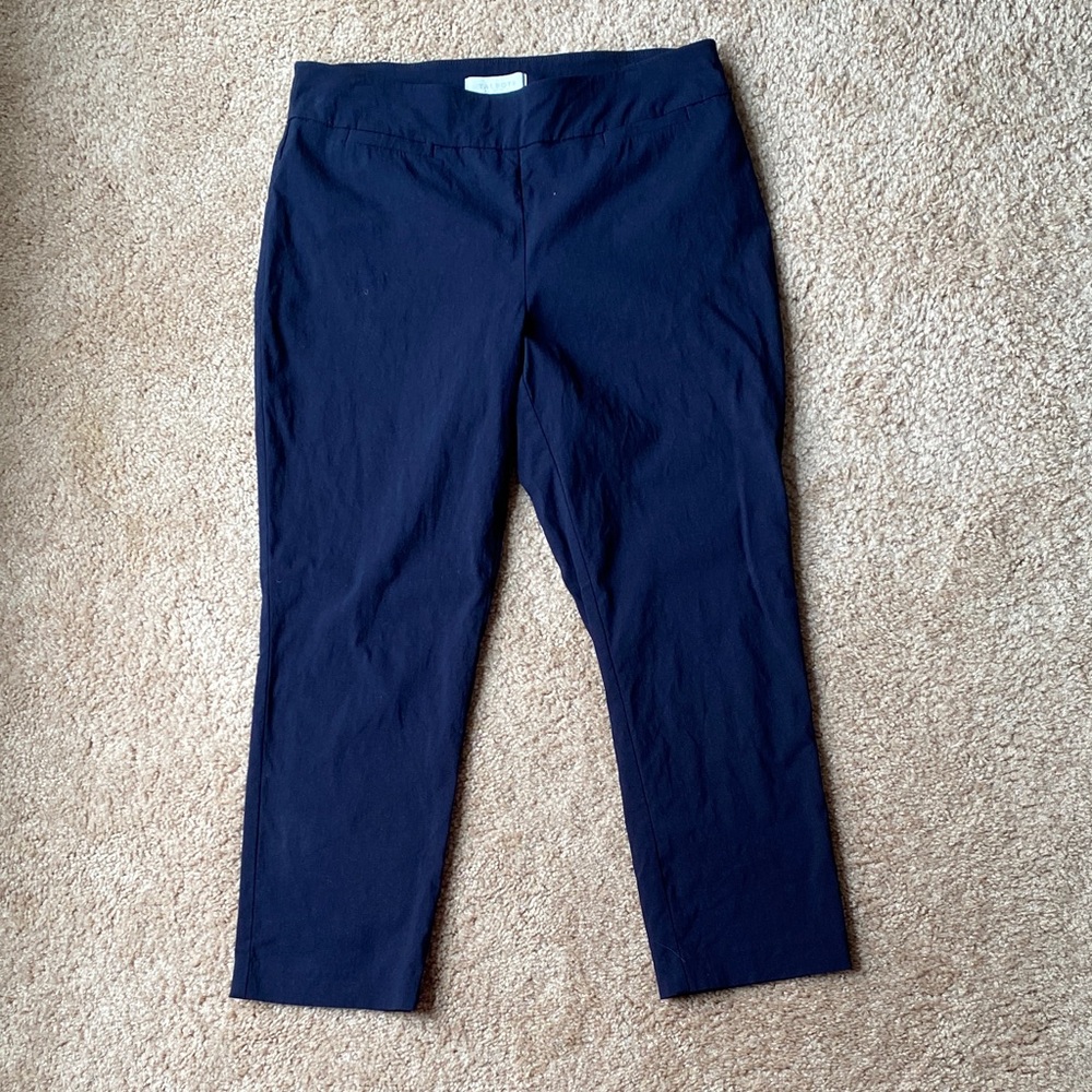 Talbots Navy Crop Pant